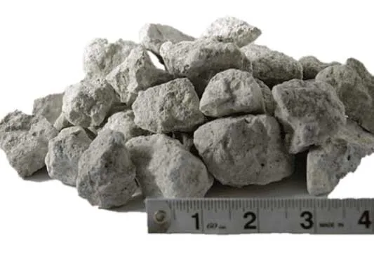 4 Rock recycled aggregate product — large crushed stone for heavy drainage and rip-rap applications, shown with ruler for scale