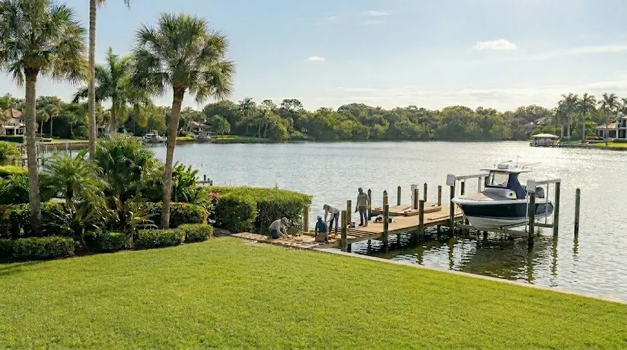 Dock_maintenance_project_lake_clarke_shores
